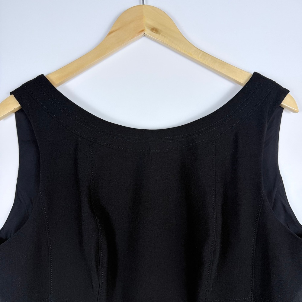 WHBM,Little Black Dress Bodycon, Cocktail Dress,Minimalist Textured Stitching. - Picture 6 of 14